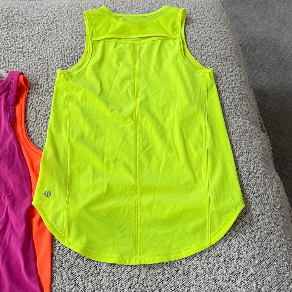 Lululemon Vibrant Sleeveless Women's Tops - Orange, Purple, Yellow - Picture 8 of 9